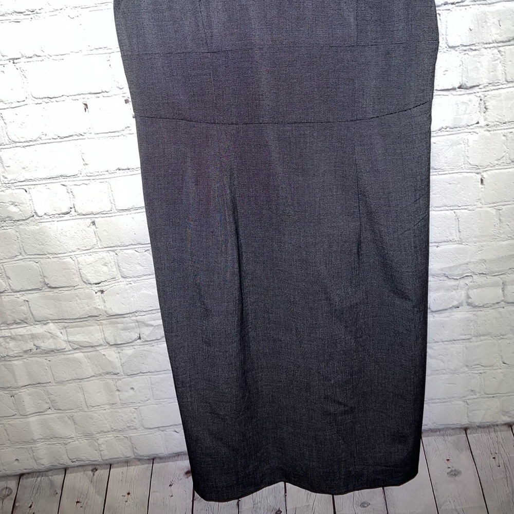 Adrienne Vittadini Dark Gray short sleeve dress size 6P - Picture 6 of 11
